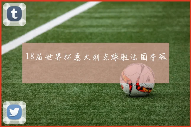 18届世界杯意大利点球胜法国夺冠