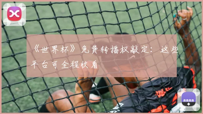 《世界杯》免费转播权敲定：这些平台可全程收看