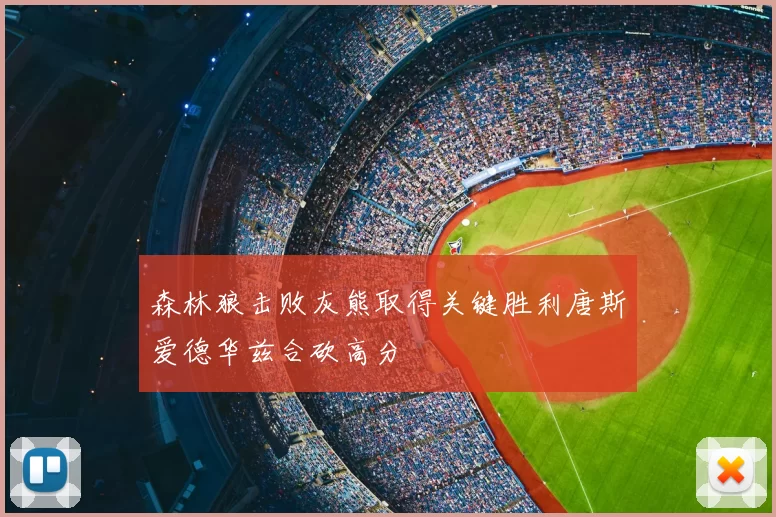 森林狼击败灰熊取得关键胜利唐斯爱德华兹合砍高分